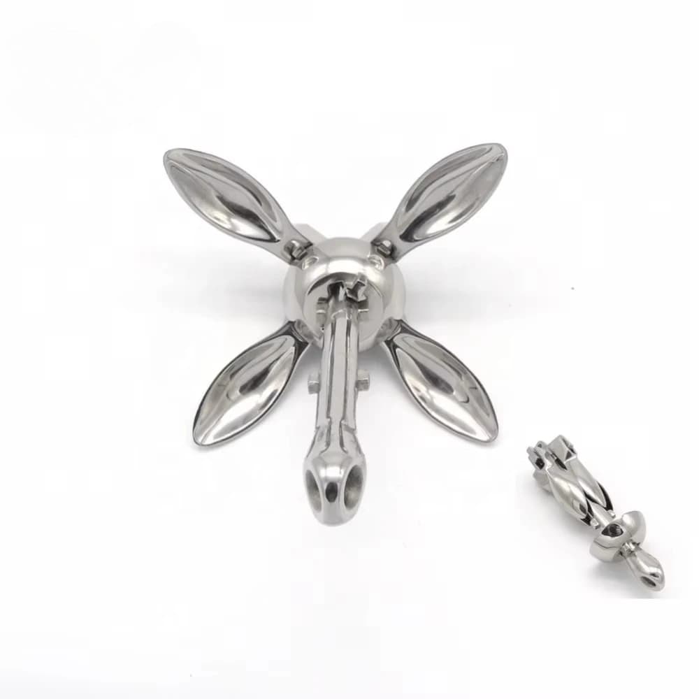 New Stainless Steel Foldable Anchor Complete Marine Hardware Accessory For Boat Vessel Mooring