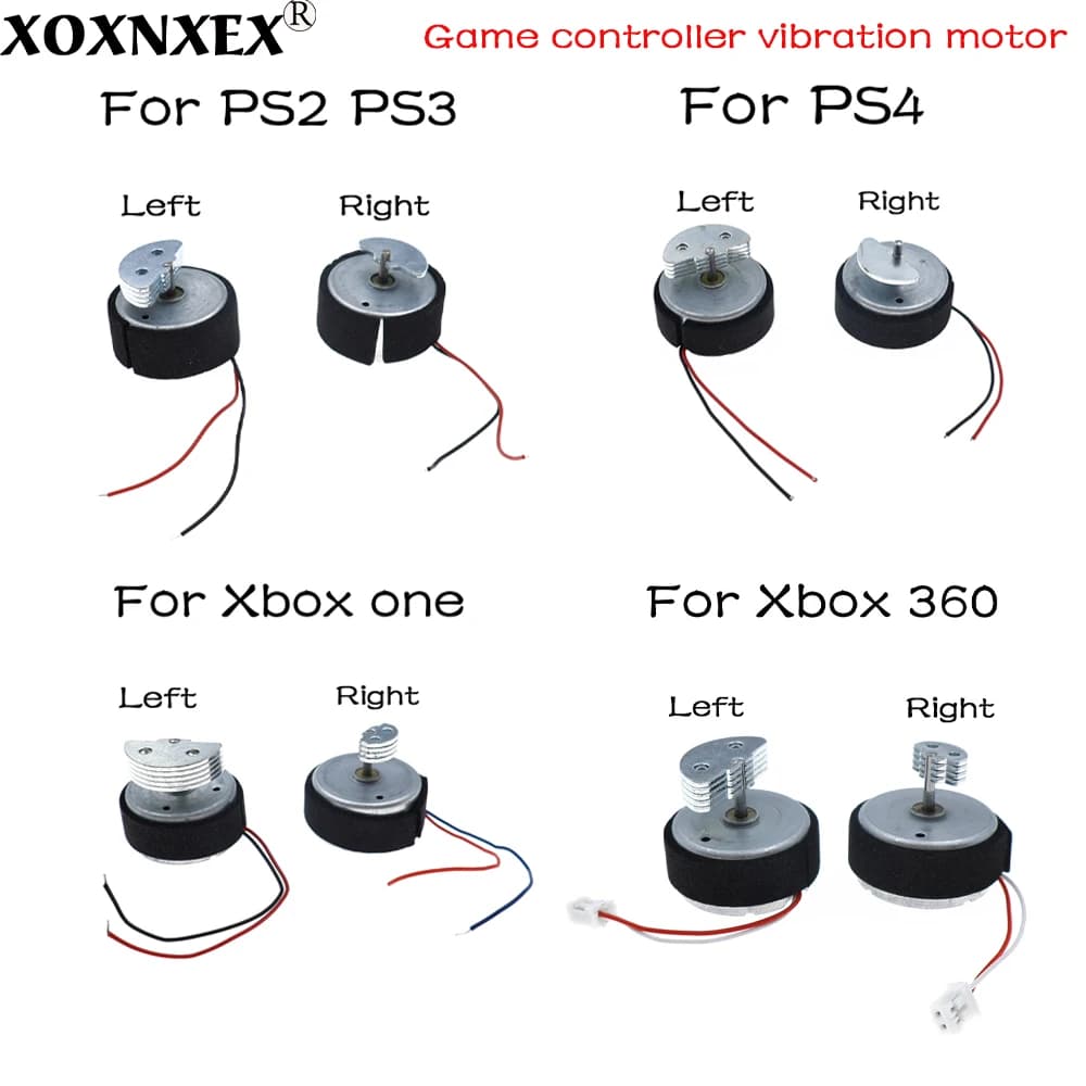 Motore di vibrazione del controller di gioco 1 paio per Xbox One Xbox 360 per PS2 PS3 PS4 parti di riparazione del motore sinistro destro
