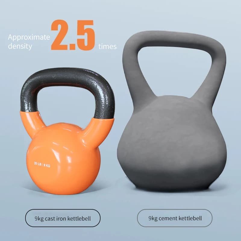 20LB Commercial Kettlebell Orange+Nero in Gymnastics, Strength and Fitness Training Accessories, Free Weights - Directly from Factory
