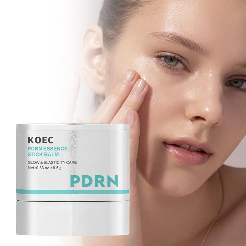 KOEC PDRN Essence Stick Balm Glow Elasticity Care 9.5g Multifunctional Collagen Cream for Face and Collo, Hydrating Deep and Raxifying
