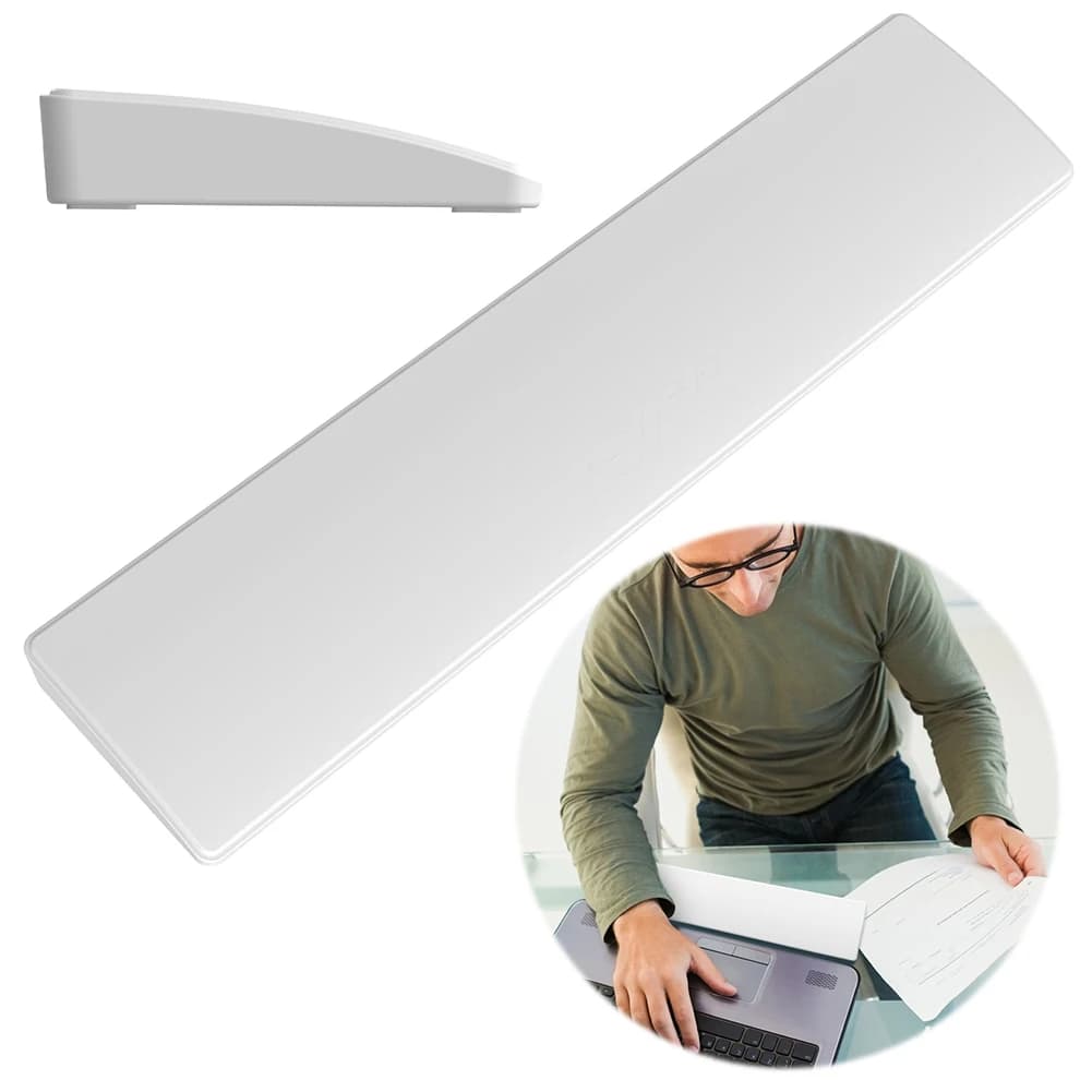 Cuscinetto di supporto per polso ergonomico in memory foam a 81 tasti con base in gomma antiscivolo per giochi e digitazione confortevoli