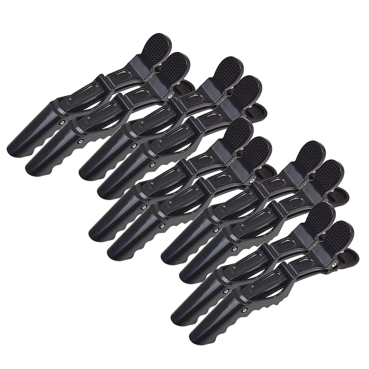 6 Pezzi Fermagli per Capelli a Coccodrillo Colorati, Clip Antiscivolo per Acconciature, Strumenti per Sezionare i Capelli e Trucco