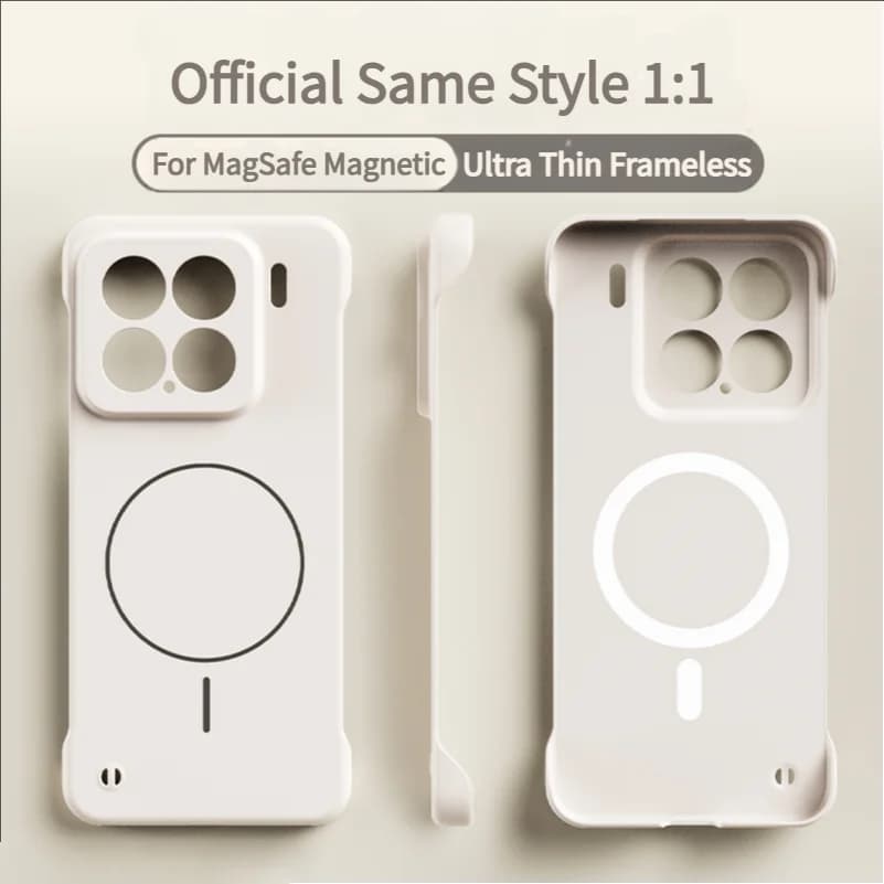 Custodia rigida per PC ultra sottile senza telaio per Xiaomi 15 14 13 12 11 Pro 11 14 15 Ultra per copertura caricabatterie wireless magnetico Magsafe