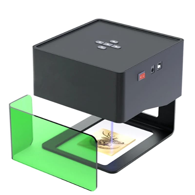 ABBN-Mini incisore laser portatile macchina Bluetooth fai da te targhetta per cani dipinta carta pelle legno plastica logo macchina CNC