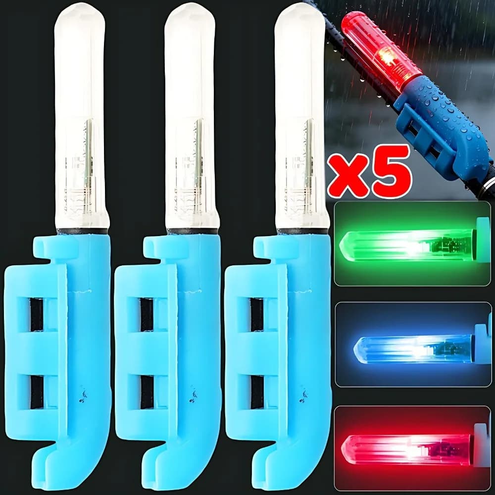Lampada LED per Sensore di Abboccata da Pesca, Indicatore di Abboccata Lampeggiante da Attaccare alla Canna, Alternativa alla Torcia Luminosa, Attrezzatura Notturna Compatibile con CR425