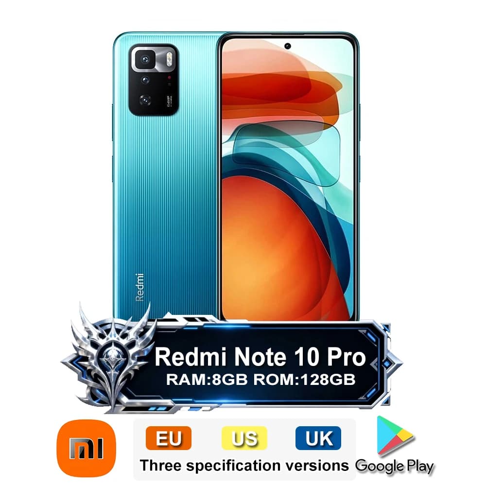 [Specifiche UE/USA/Regno Unito] Smartphone originale 4G Redmi Note10Pro, batteria da 5000mAh, ricarica rapida 67W, supporto funzione NFC/GPS