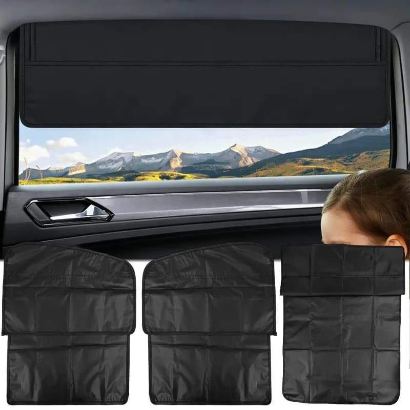 1/3 pz Tendina Parasole Magnetica per Auto, Protezione Solare per Finestrini Laterali, Rete Parasole Estiva Anti-UV, Pellicola per Finestrini Auto