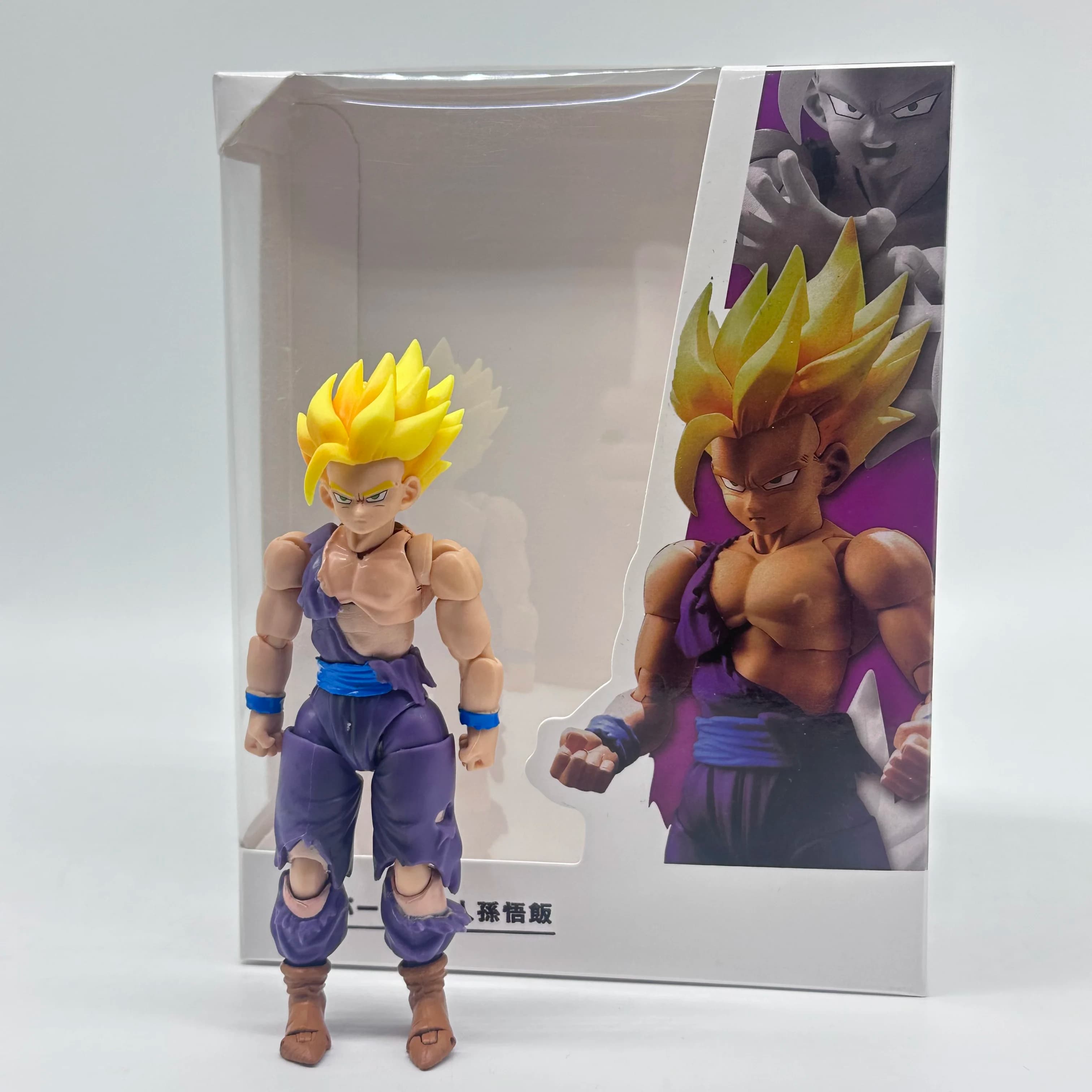 Action Figure di Gohan Super Saiyan da Dragon Ball Z, Oggetto da Collezione Anime, Regalo di Compleanno per Uomini, Ornamento da Scrivania