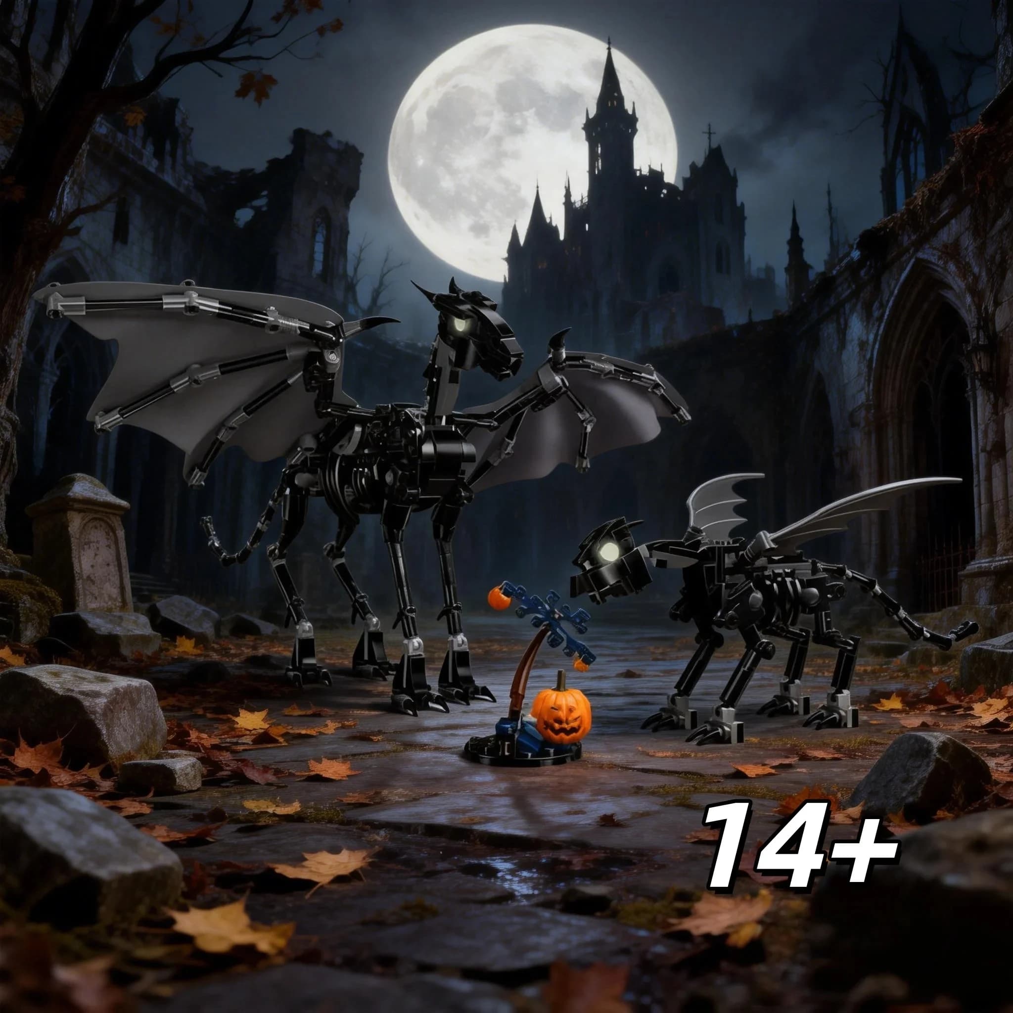 MOC Darkwing HorseYeqi Set Regalo Artigianale per Compleanno Familiare 548 Pezzi Mattoncini Giocattolo Educativo per Bambini