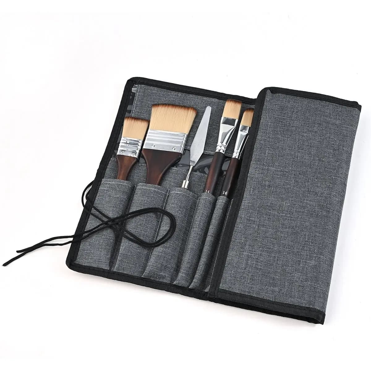 2026 New Tool 26pcs Paint Brush Set, Travel Watercolor Acrylic Paint Brushes with Flat, Filbert, Fan, , Cat Tongue