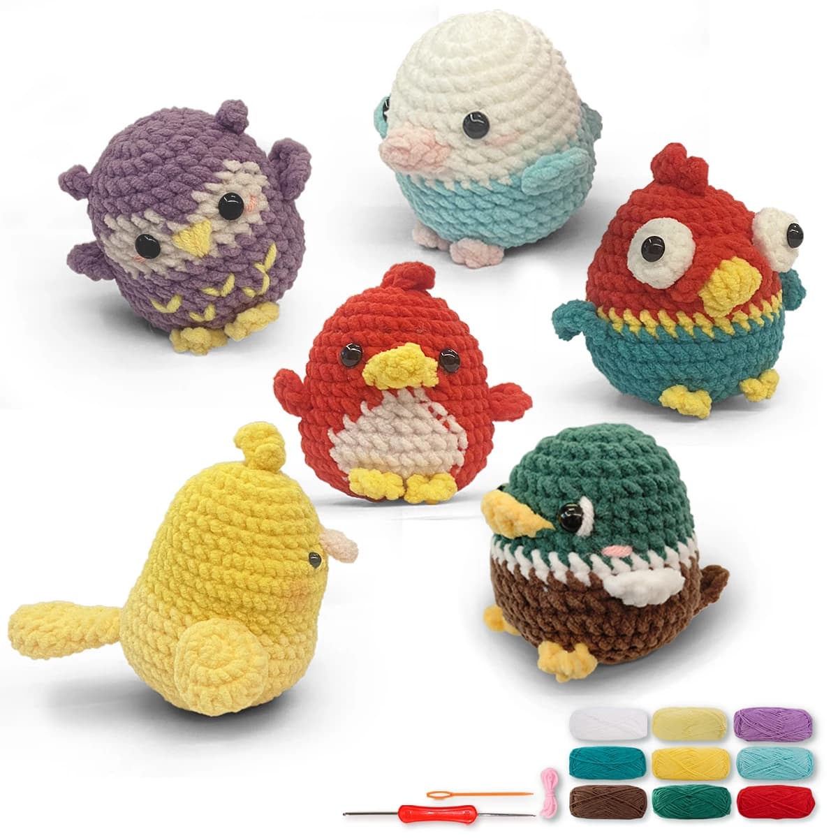 YAMAXIN Kit all'uncinetto per principianti, set di ganci Amigurumi fai-da-te all'uncinetto con manuale di istruzioni e insegnamento video