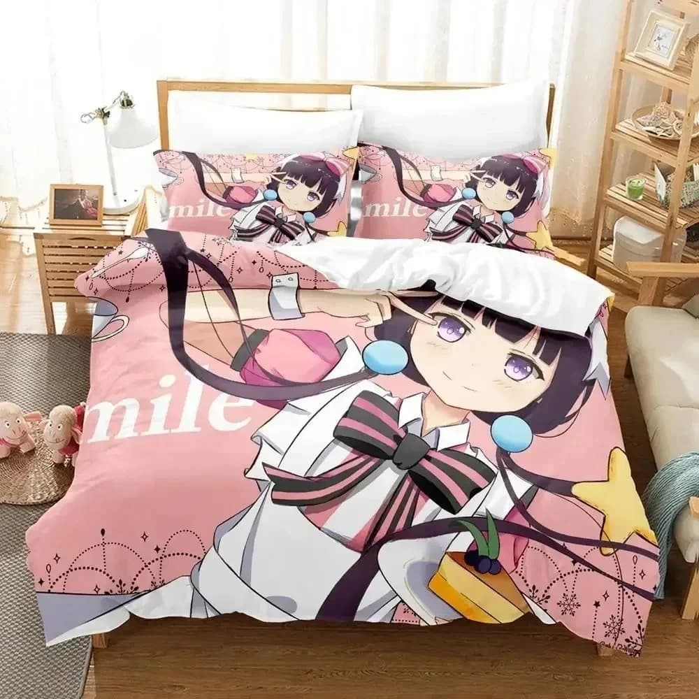 Set biancheria da letto 3D Kawaii Blend S stampato con federa Copripiumino morbido Queen King Size Biancheria da letto Set lenzuola Anime 3D per la casa