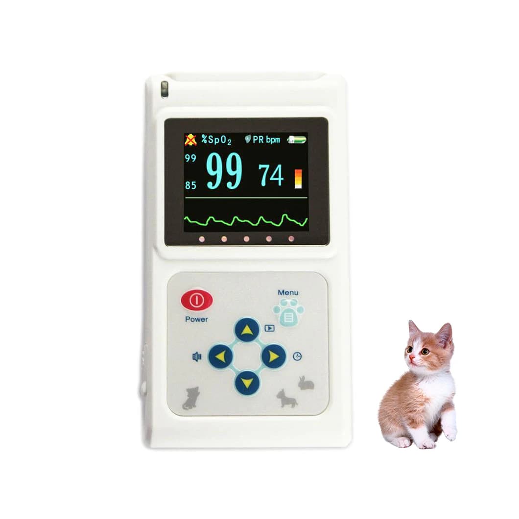 Ossimetro di impulsi portatile veterinario con display a colori portatile per animali domestici medici