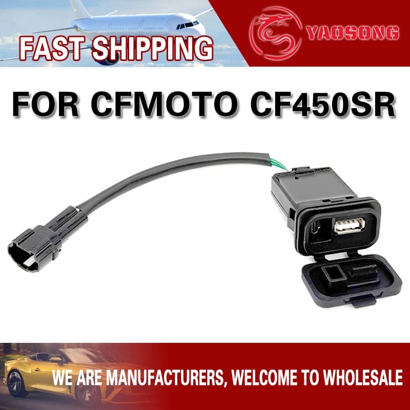 Per CFMoto cf450sr 450sr 450 Sr moto caricatore rapido impermeabile tipo C USB doppia interfaccia presa di trasferimento di potenza porta impulso