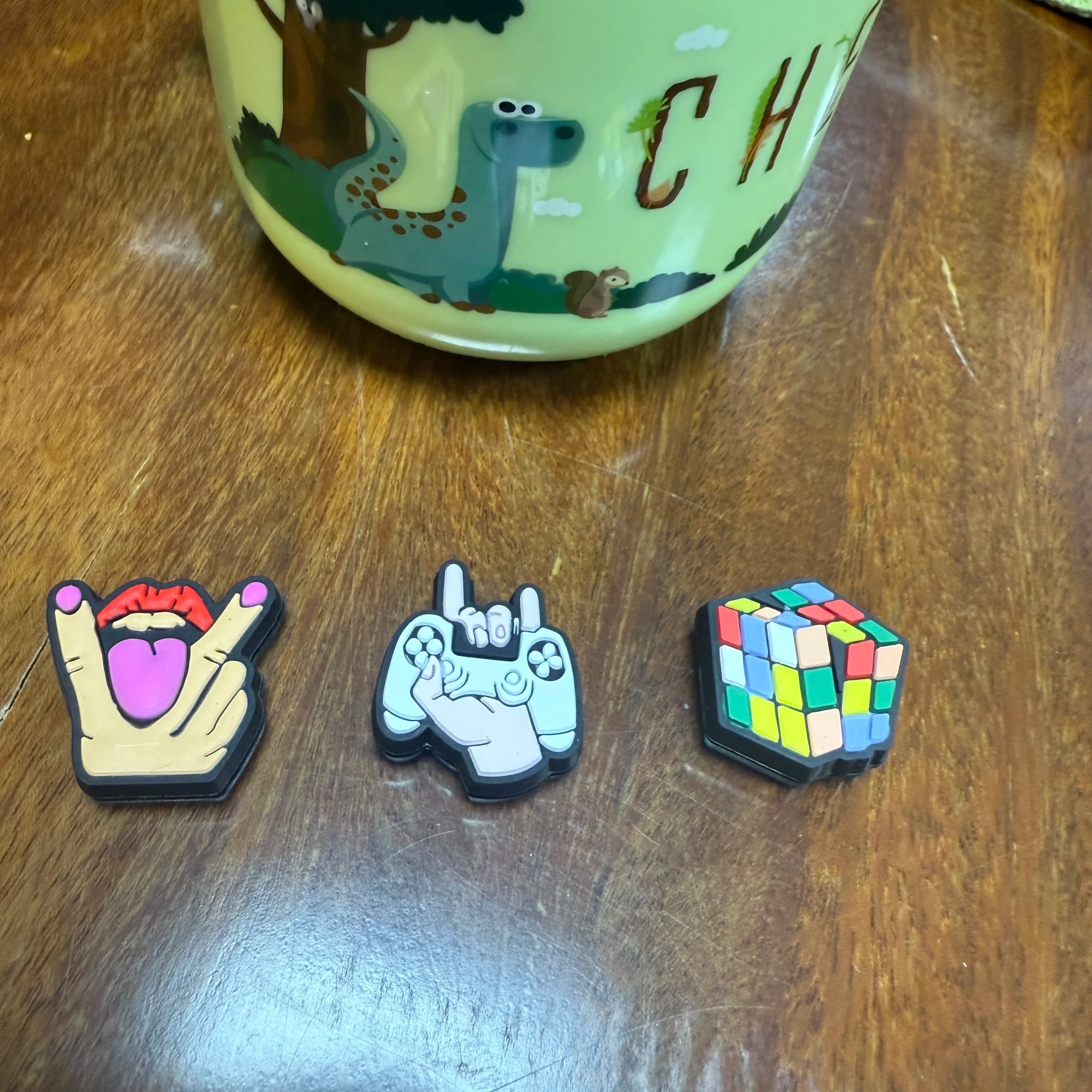 Ammortizzatore in silicone per racchetta da tennis, ammortizzatore per badminton, cubo di Rubik, accessori carini per racchetta da tennis per console di gioco