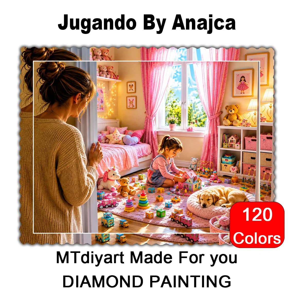 Jugando By Anajca 120 Colors Diamond Painting