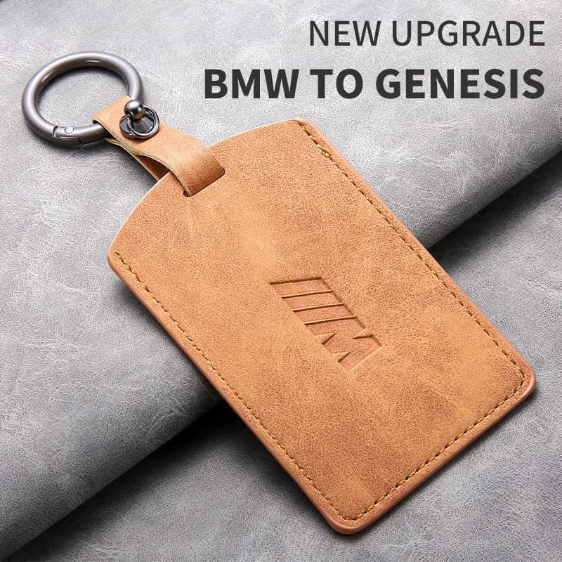 Suede Leather Car Smart NFC Card Key Case Cover Shell For BMW M M3 M5 M4 Series X1 X3 X5 X6 X7 535le Styling Accessories