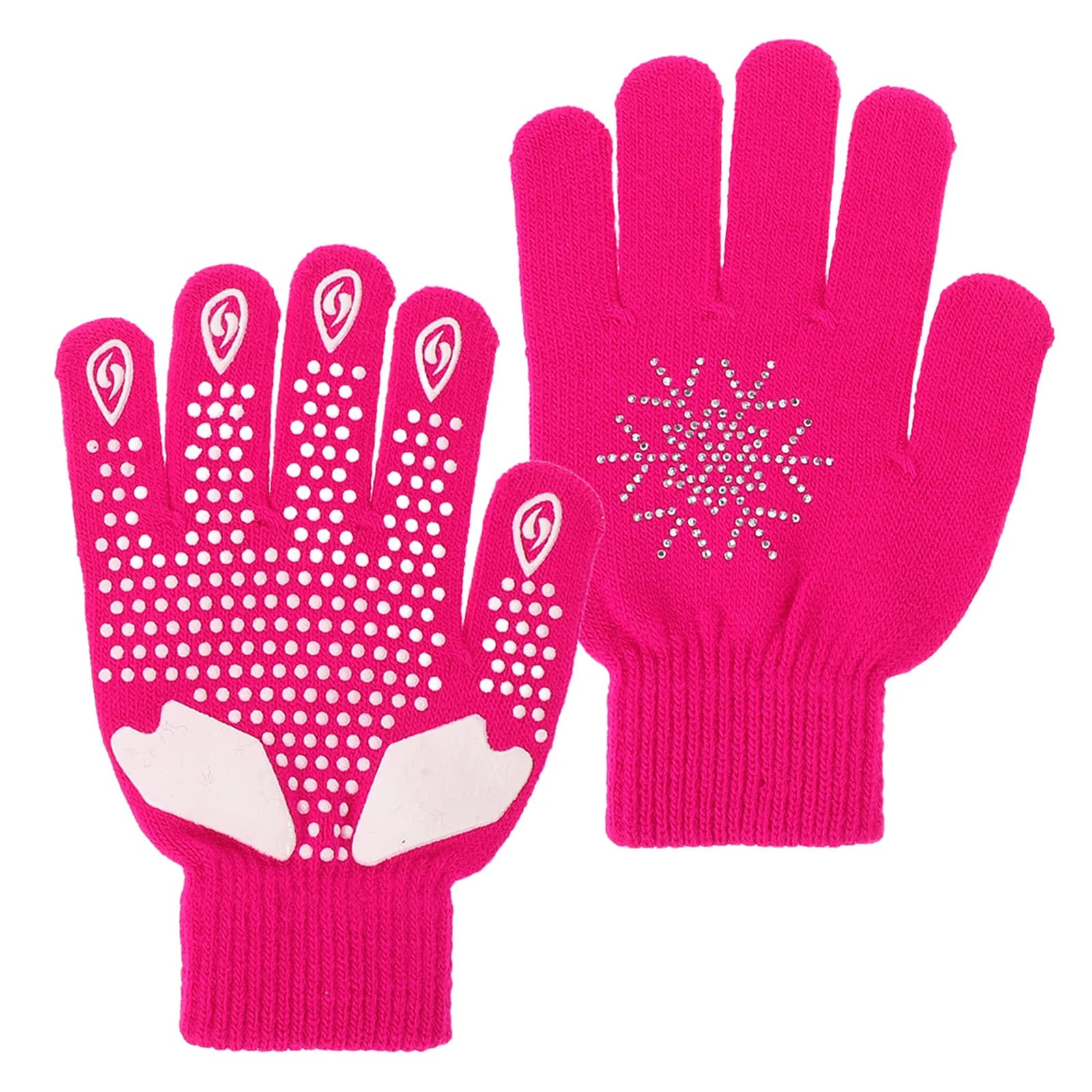 1Pair Ice Skating Gloves Non Slip High Elastic Figure Skating Accessories Women Youth Practice Performance Gloves