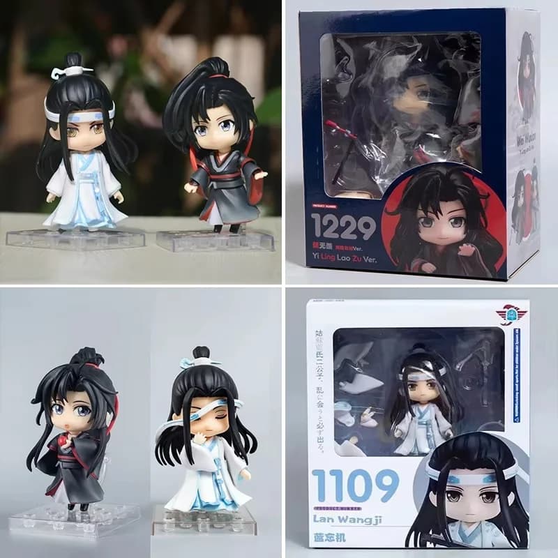 Versione Q Mo Dao Zu Shi 1068 # 1229 # Wei Wuxian 1109 # Modellino Lan Wangji, Giocattolo da Collezione Articolato, Versione Standard, Regalo