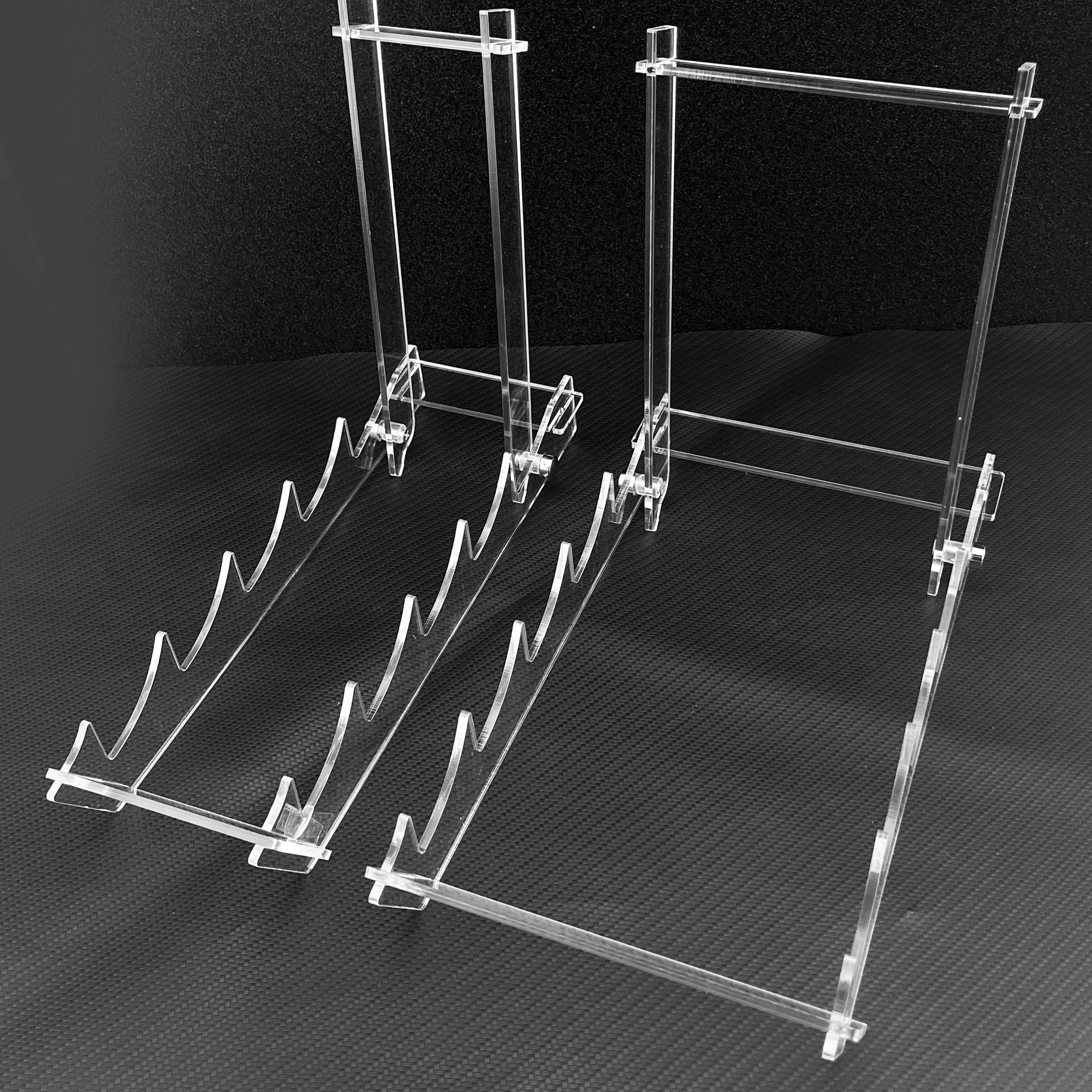 Supporto per coltelli in acrilico trasparente, organizer da cucina minimalista