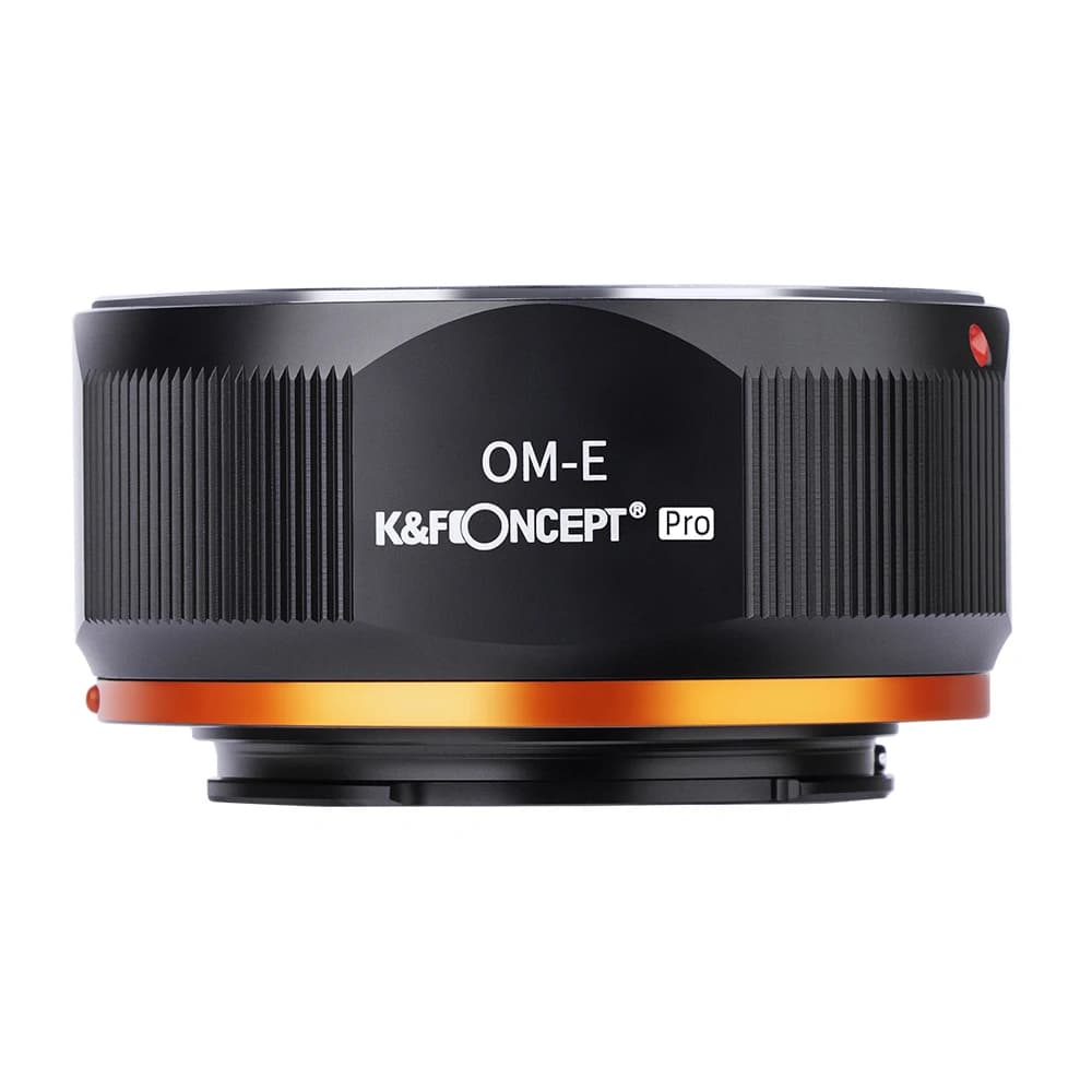 Adattatore per obiettivi K&F CONCEPT da OM a NEX, anello di precisione per obiettivi Olympus Zuiko OM su fotocamere Sony E NEX.