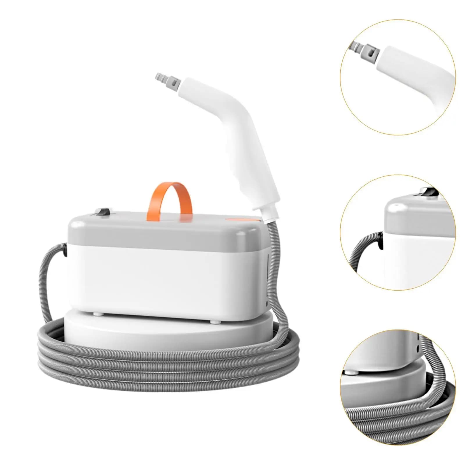 Steam Cleaner Supplies Ergonomic 850ml Water Tank with Brush Heads Portable for Chimneys Furniture Kitchens Toilet Cooktop