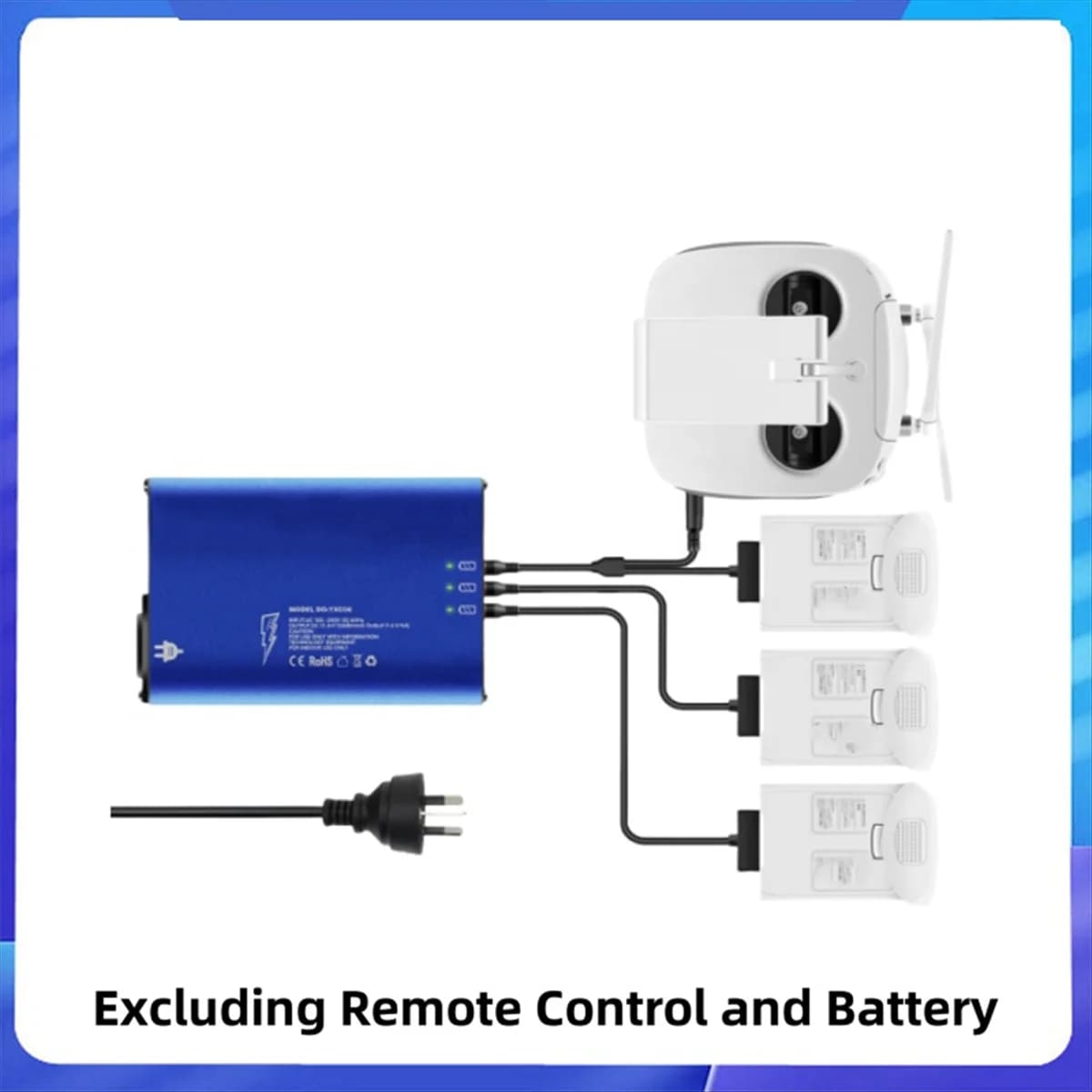 B43C For DJI Phantom 4 Hub Charger Compatible Phantom Series 4 4in1 Hub Charging Drone Controller/US Plug Switches