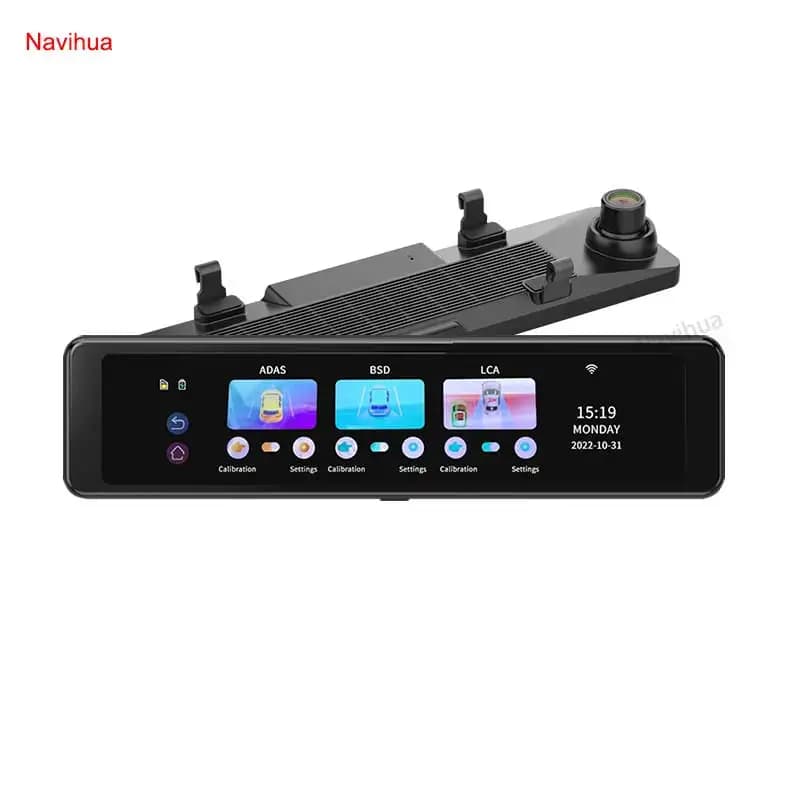 Navihua Dash Cam con Schermo Touch da 11,26 Pollici 4K, ADAS, DVR Auto, GPS, Registratore Video per Auto, Telecamera Black Box, Specchietto Retrovisore