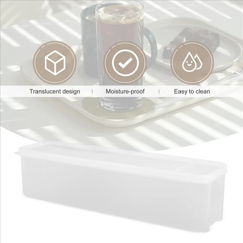 A34R Translucent Noodle Storage Box for Home Use Airtight Box for Spaghetti Kitchen Fruit Container
