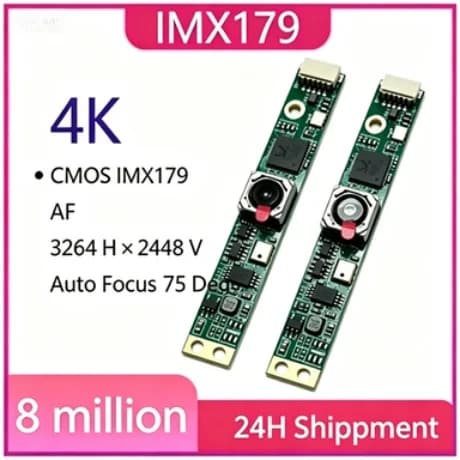 Modulo Fotocamera USB 4K 8MP HD IMX179 AF/FF 75 ° Webcam UVC OTG Plug and Play per Creality Falcon 2, Xtool, Lightburn Personalizzata