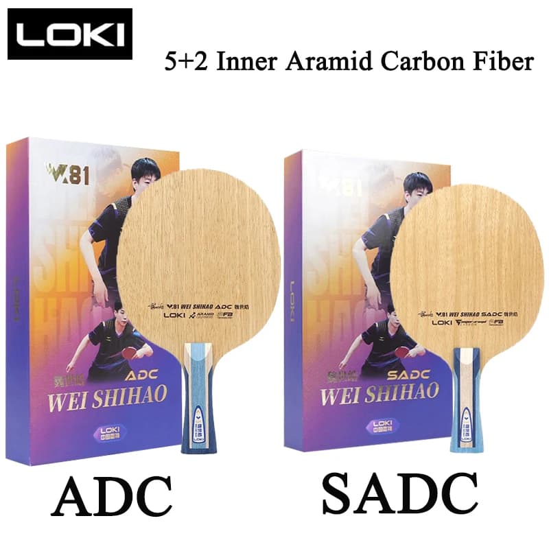 Ping Pong LOKI series W81 ADC SADC with Carbon Fiber Integrated Structure 5+2 Area in Limba