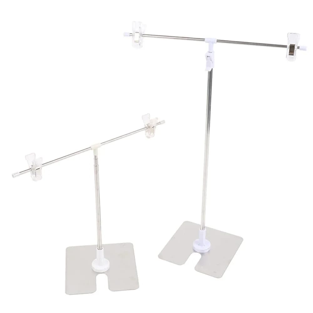 Espositore in Acciaio per Accessori Fotografici, Supporto per Sfondo a T e a L, Struttura per Fondali, Stand per Sfondi