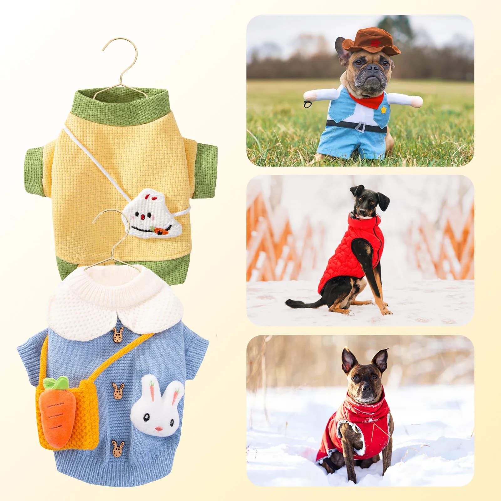 Clothes hanger for Domestic Animal Costumes, Metal Hook Cute for Dogs and Cats Dresses