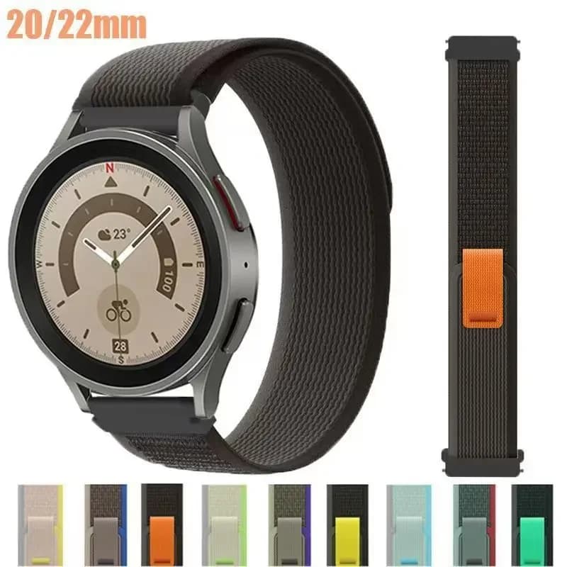 Cinturino Trail Loop da 20mm/22mm per Samsung Galaxy Watch 7/6/5/Pro/4 classico/attivo 2/Gear S3 braccialetto Huawei Watch GT 2/2e/3/4 band