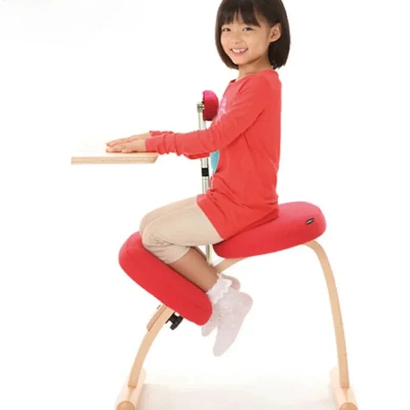 Con cuscino in spugna ad alto rimbalzo Sedile sollevabile ergonomico Studio per bambini Ufficio in ginocchio, Sedia per computer UVR-Home