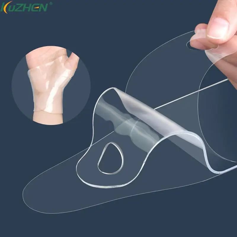 1 pz/1 paio di cinturini da polso in Silicone con cinturino trasparente uomo donna protezione per il polso della mano Brace Pad Wristband sport Wrist Compress