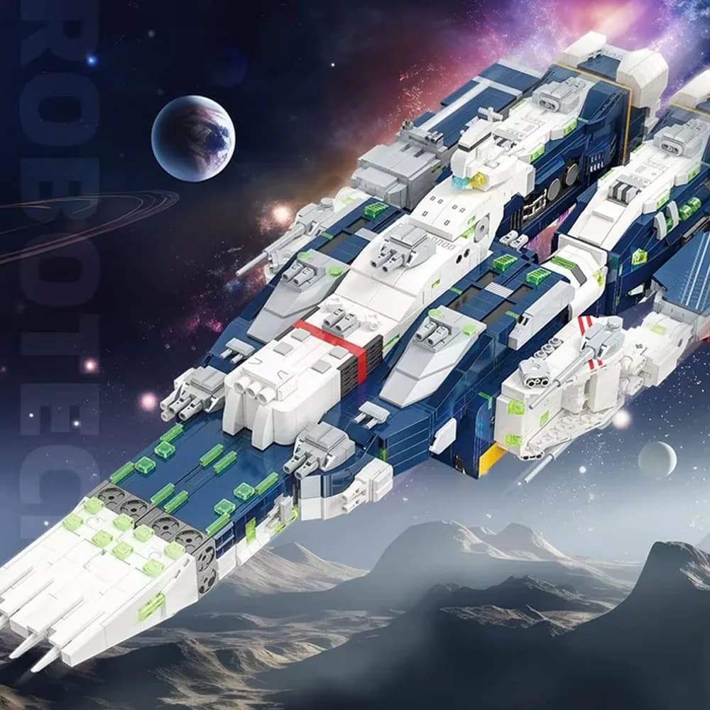IN MAGAZZINO 58144 MOC Creativity Spacecraft SDF-1 Macross Building Blocks 2in1 Anime Giocattoli per Bambini Regalo Di Natale Set 4682 pezzi