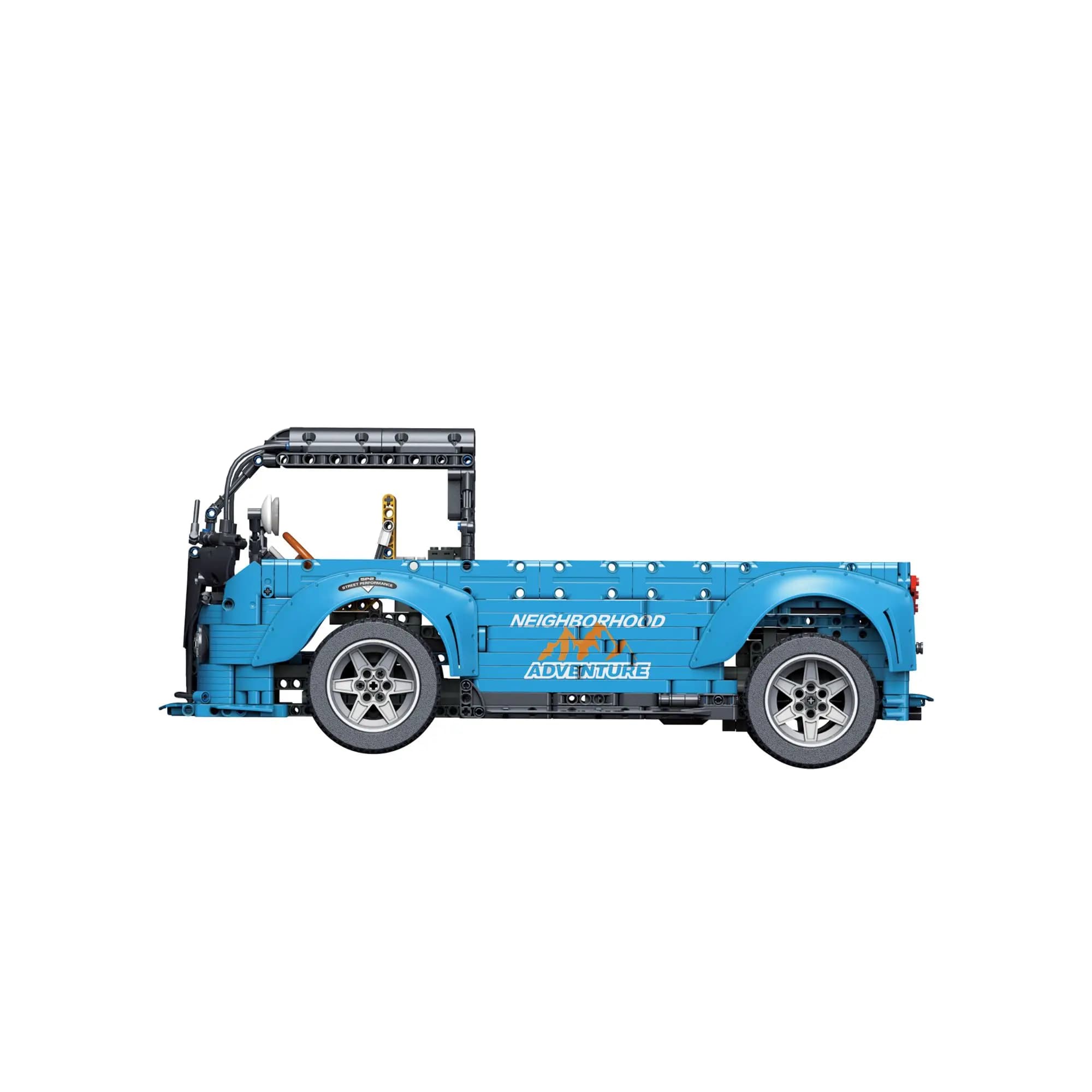 Set di Costruzioni Tecnico Blu da 1711 Pezzi, MOC 66620, Modello di Veicolo da Trasporto Urbano High-Tech, Mattoncini per Adulti, Idee Regalo