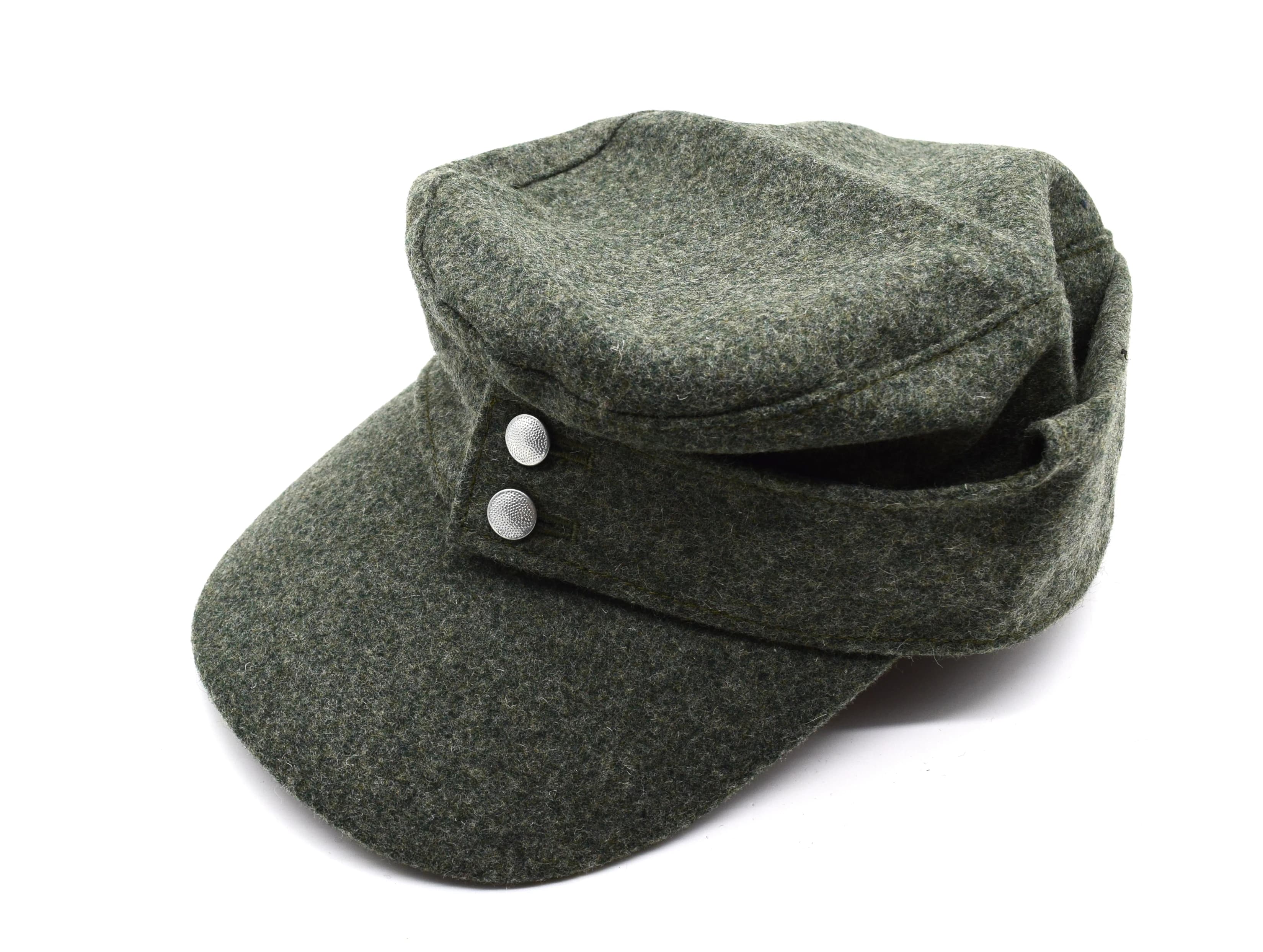 WWII German WH Elite EM M43 Panzer Lana Campo Cap Cappello Verde