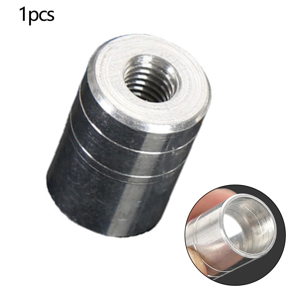 Fishing rod connector for gurney Adapter for net head for rod 8mm Aluminum alloy 2.6x1.3cm Fishing landing harpoon parts
