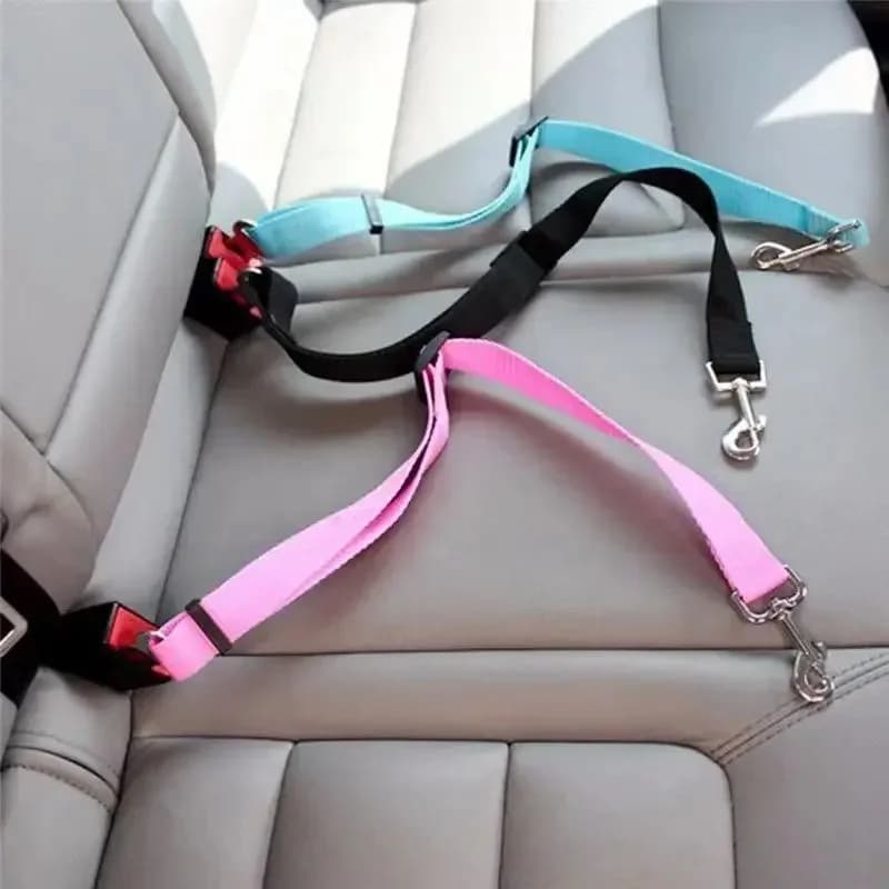Dog car seatbelt, dog safety harness, puppy car safety clip, adjustable dog harness, car accessories for dogs