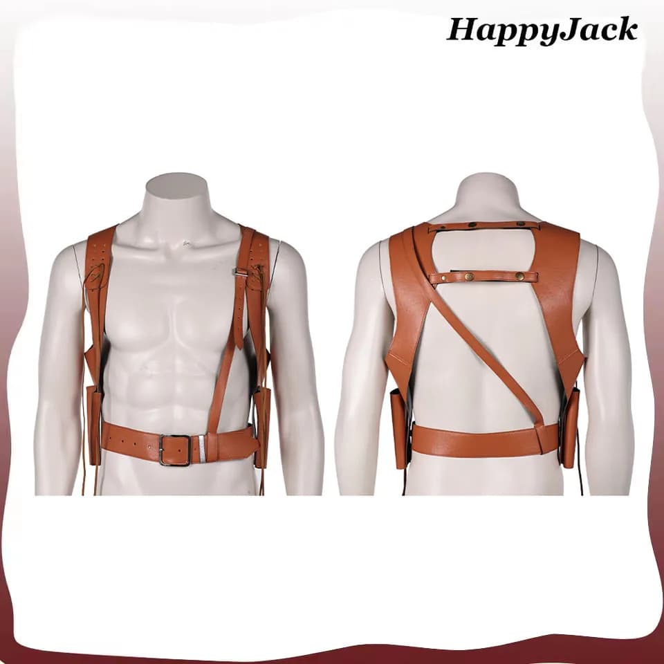 Rick OConnell Cosplay Cinghia posteriore Film La mummia Fantasia Gioco di ruolo Gilet Cintura con cinturino Accessori per costumi di carnevale di Halloween Puntelli