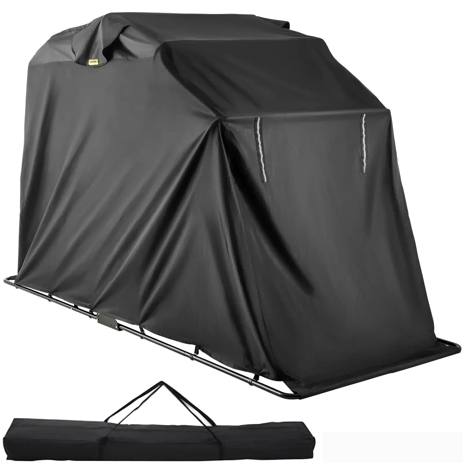 VEVOR Moto Shelter Capannone Forte Telaio Moto Garage Impermeabile 106.3 "x 41.3" x 61 "Moto Copertura Tenda Scooter Shelter