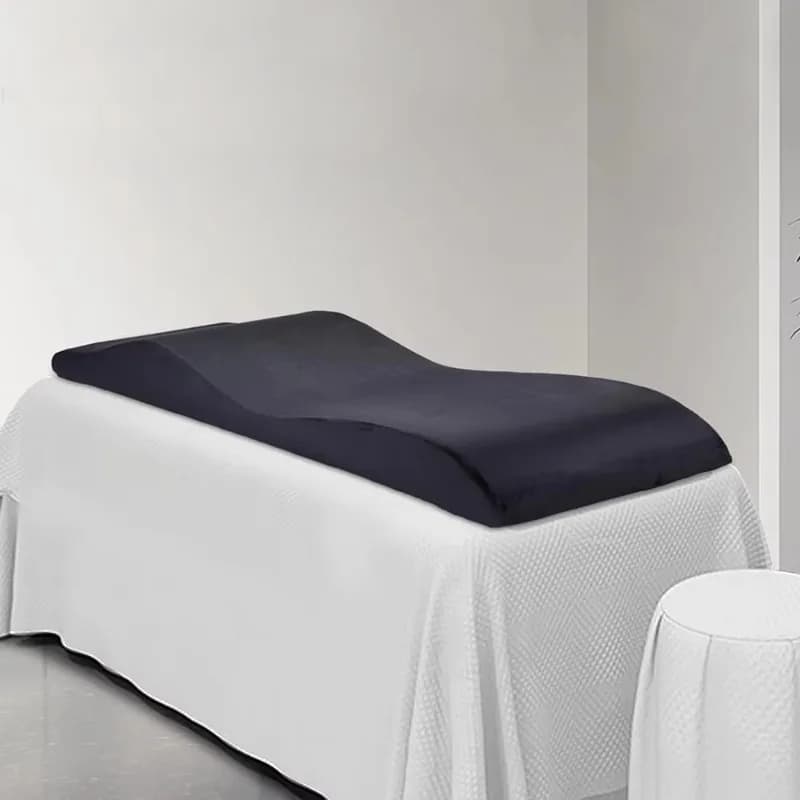 Cuscino per massaggio per letto di bellezza spa in fabbrica cinese Design ergonomico Materasso per ciglia curvo Topper per letto per ciglia con copertura rimovibile