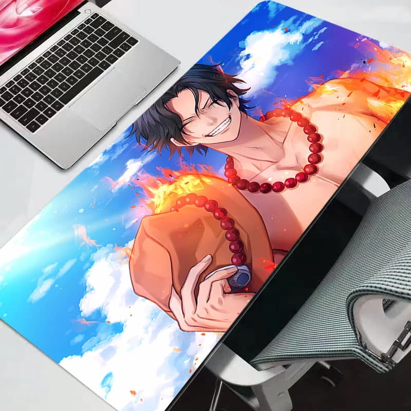 Tappetino per Mouse One Piece Kawaii, Accessorio da Gaming per Scrivania con Design Anime Carino, Resistente e Durevole