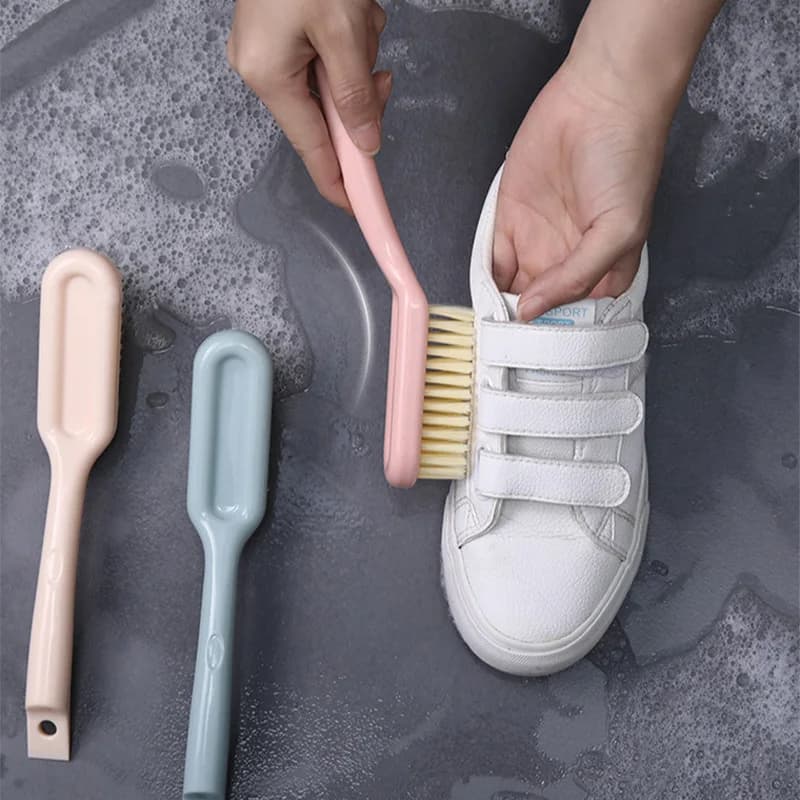 4054 Spazzola per scarpe Spazzola a manico lungo Spazzola morbida multifunzionale Lavaggio delle scarpe Spazzola per scarpe durevole per dormitorio domestico