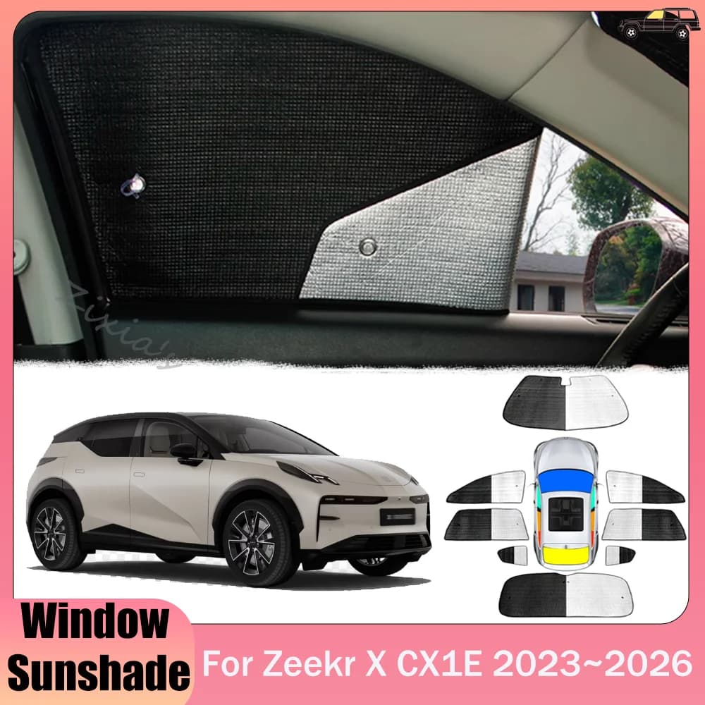 Parasole in Alluminio per Finestrini Auto Zeekr X CX1E 2023~2026 2024 2025, Protezione per Tetto e Parabrezza, Accessorio Parasole