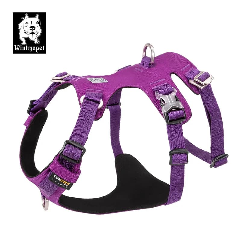 Winhyepet YH1807 Easy Wear Dog Chest Harness Anti-pull Vest Durable Outdoor Travel Strap for Small Medium Large Puppies Walking