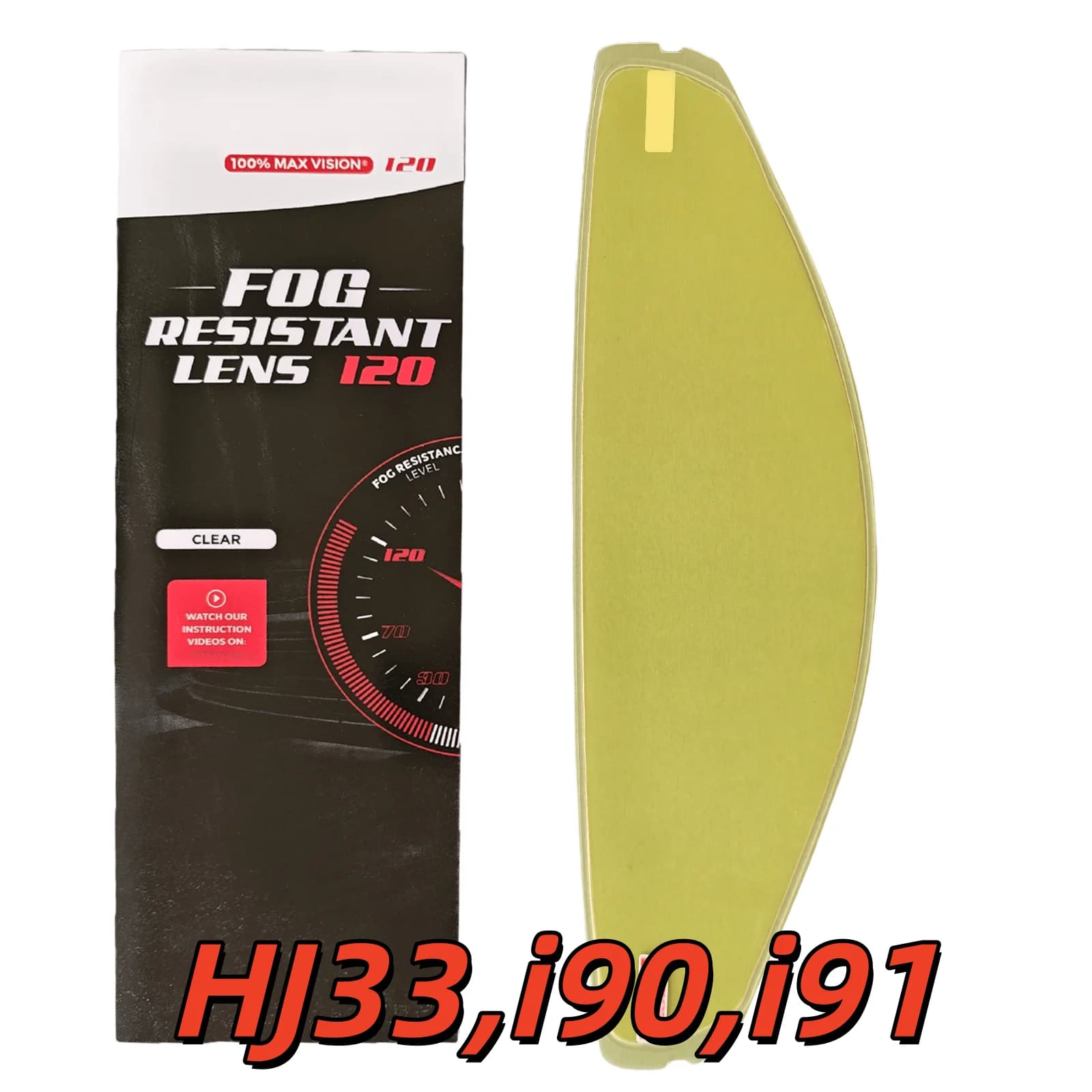 Pellicola antiappannamento HJ33 per visiera casco moto HJC i90, i91 - Inserto antiappannamento