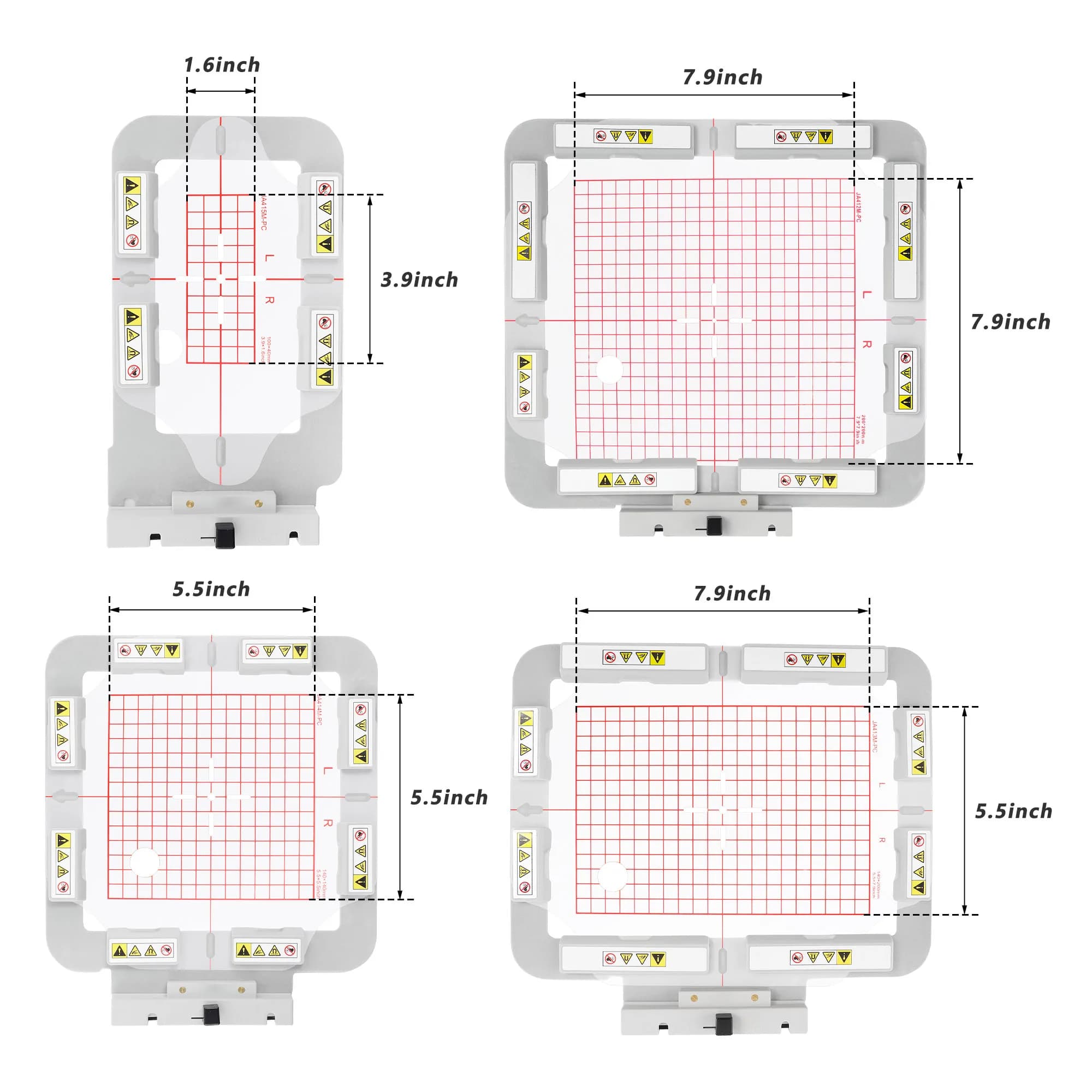 JA41-2345MK Kit ad anello potente magnetico adatto per Janome Memory Craft 400E/500E/550E Elna eXpressive 830